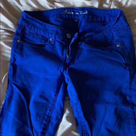 Blue skinny stretch dress pants - Picture 4 of 6